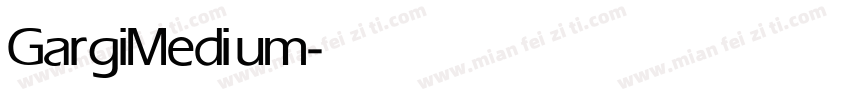 Gargi Medium字体转换